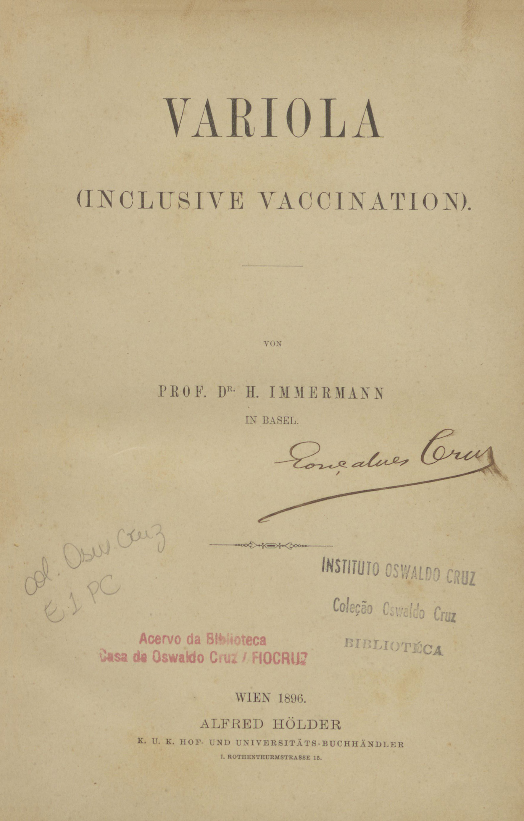 Imagem da obra Variolainclusive vaccination 