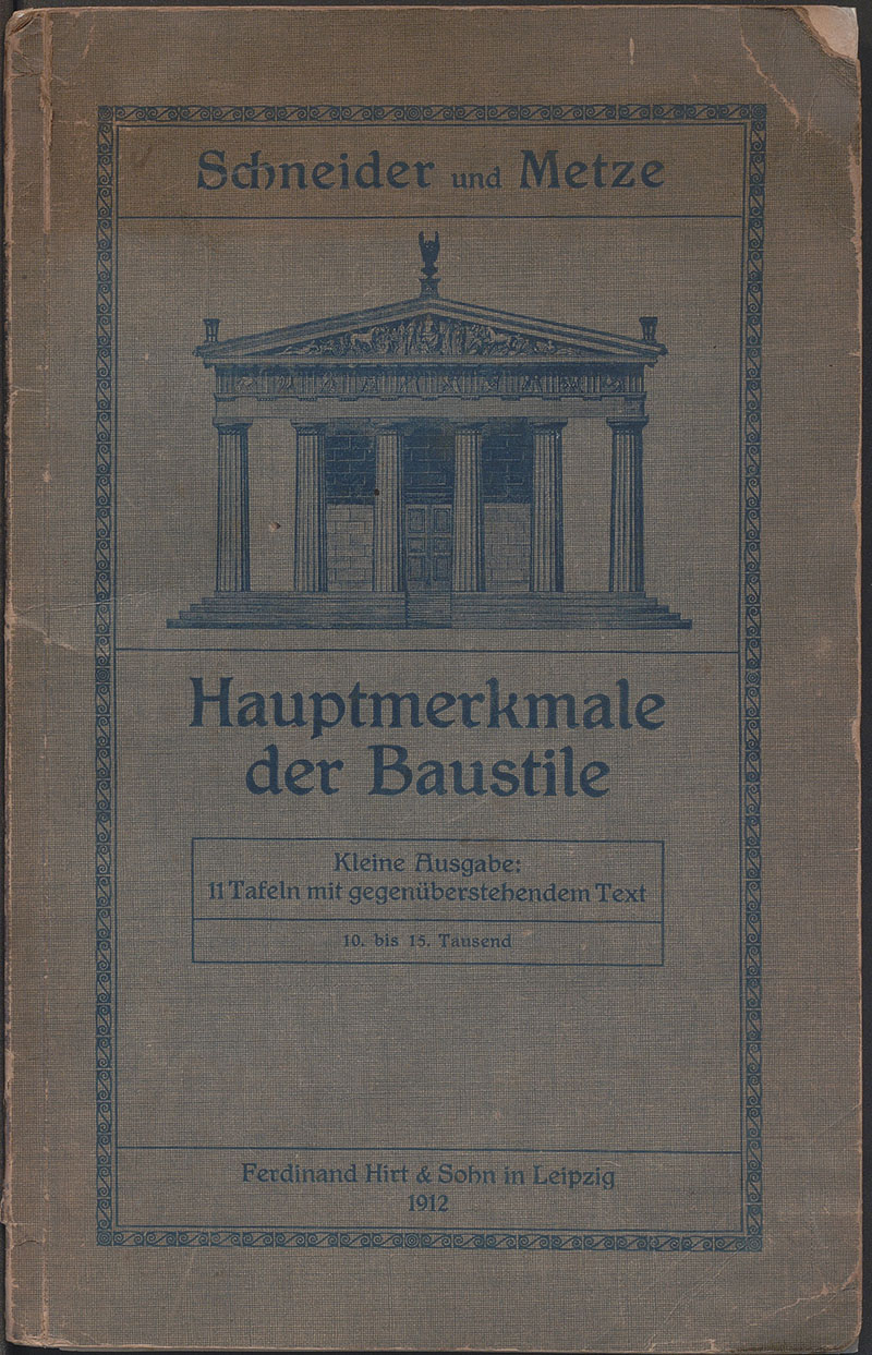 Imagem da obra Hauptmerkmale der Baustile: Kleine Ausgabe: 11 Tafeln mit gegenüberstehendem Text