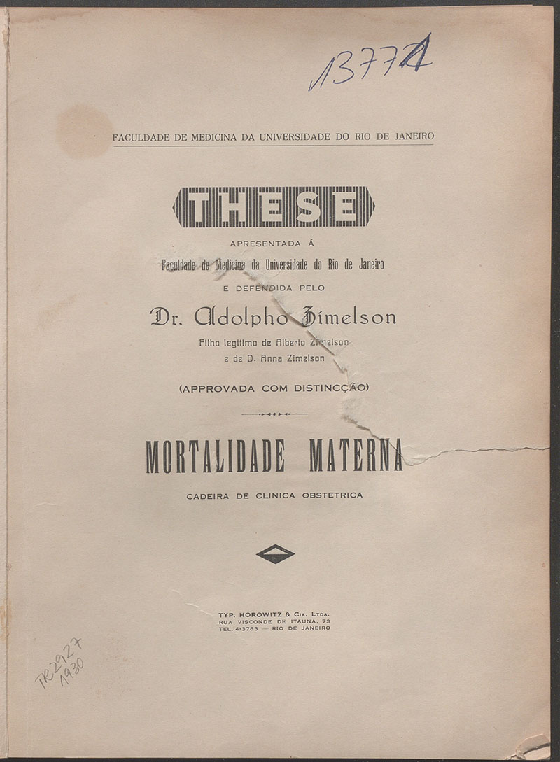 Imagem da obra Mortalidade materna