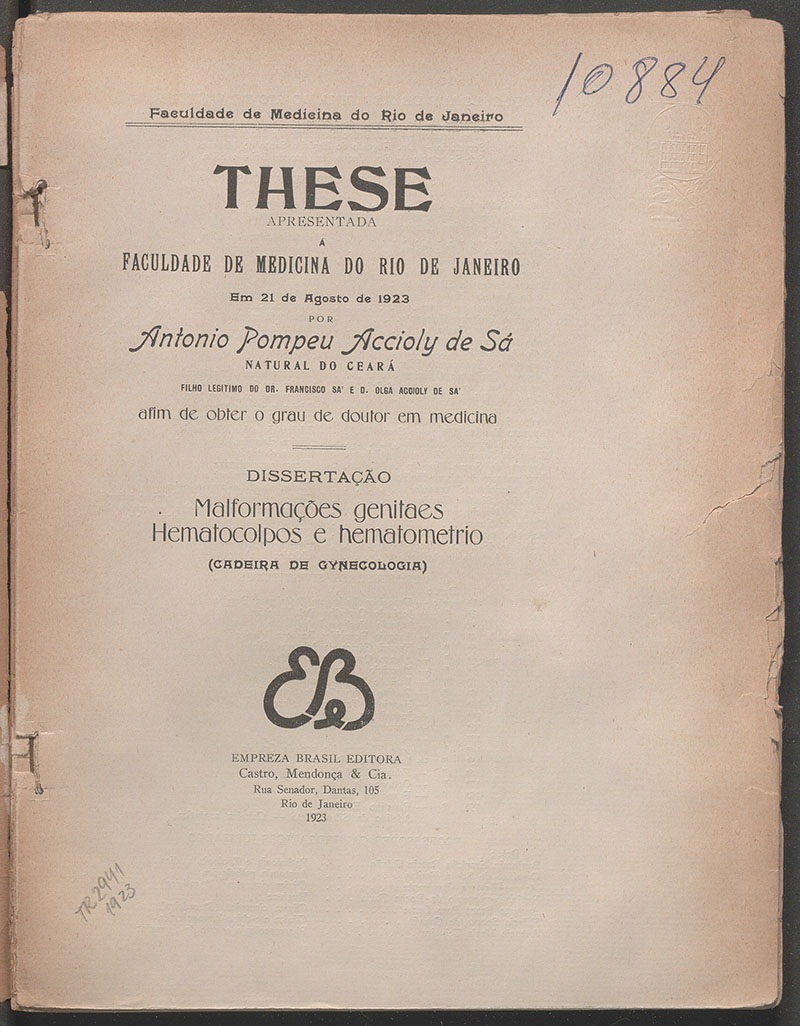 Imagem da obra Malformações genitaes hematocolpos e hematometrio