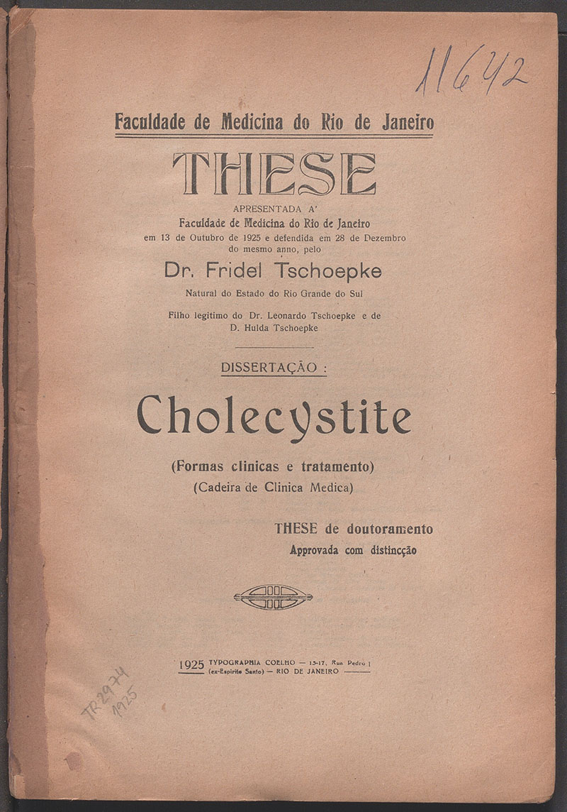 Imagem da obra Cholescystite: (formas clinicas e tratamento)