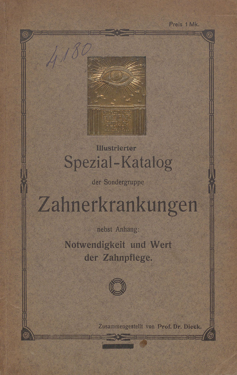 Imagem da obra Illustrierter Spezial-Katalog der Sondergruppe Zahnerkrankungen