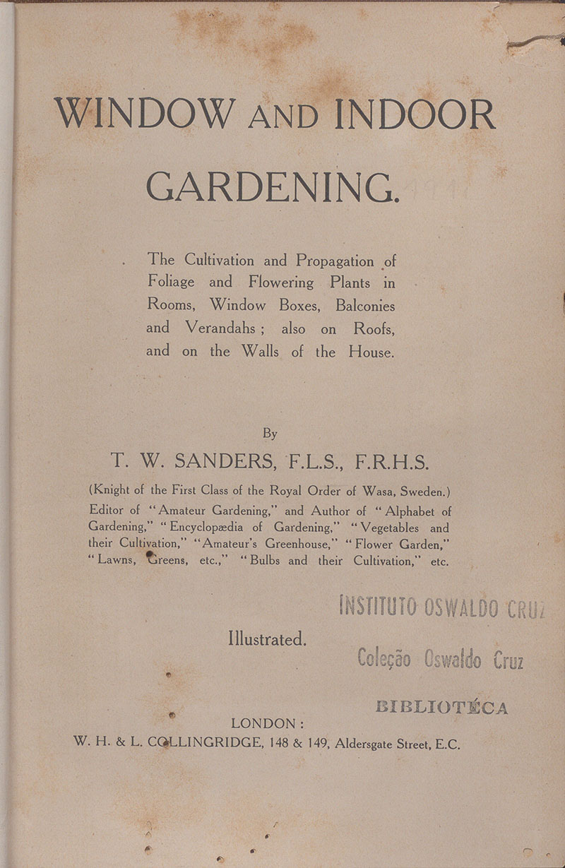 Imagem da obra Window and indoor gardeningthe cultivation and propagation of foliage and flowring plants in rooms, window boxes