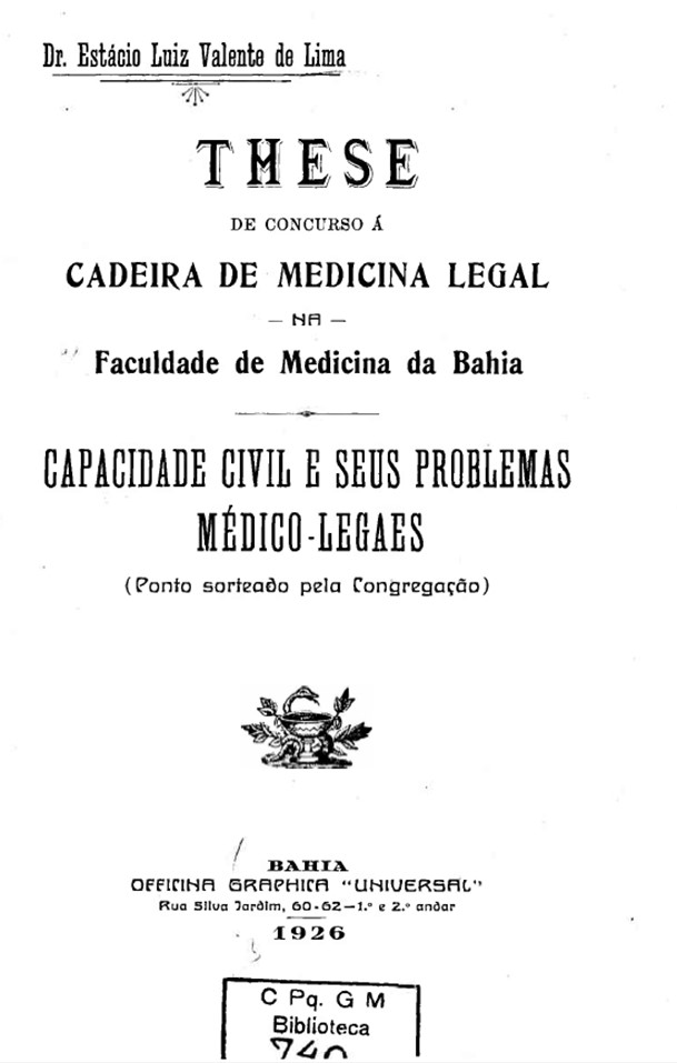 Imagem da obra Capacidade civil e seus problemas médico-legaes