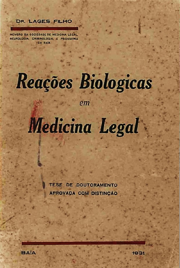Imagem da obra Reações biológicas em medicina legal 