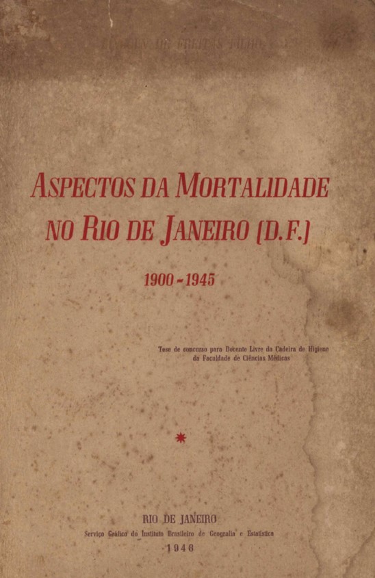 Imagem da obra Aspectos da mortalidade no Rio de Janeiro[D.F.], 1900-1945