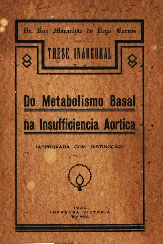 Imagem da obra Do metabolismo basal na insufficiencia Aortica