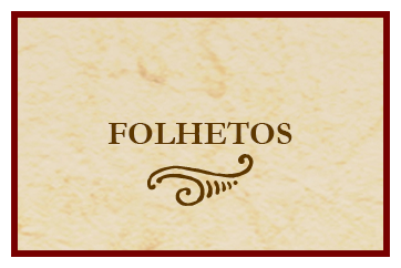 A palavra folhetos escrito em um papel de livro antigo